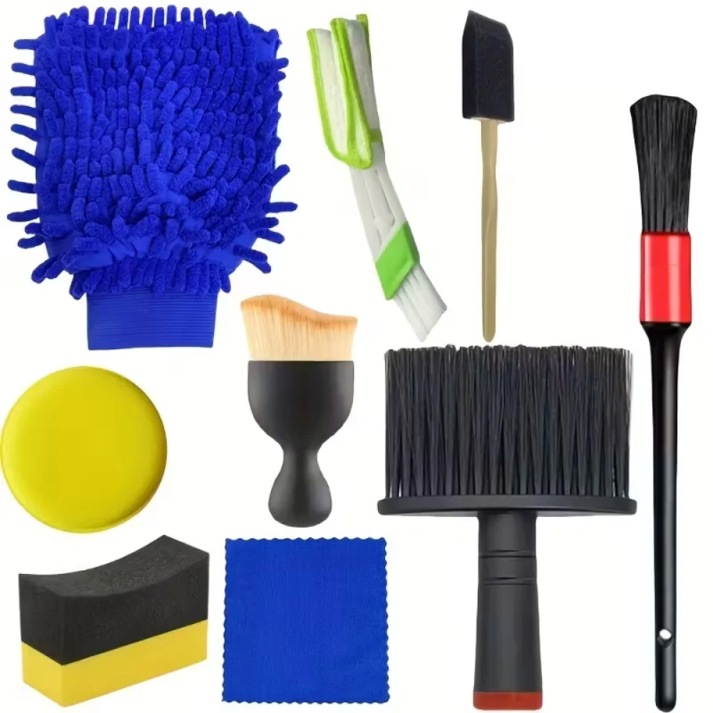 Kit Completo Lavado de Autos, Detallado, Limpieza 9 Piezas