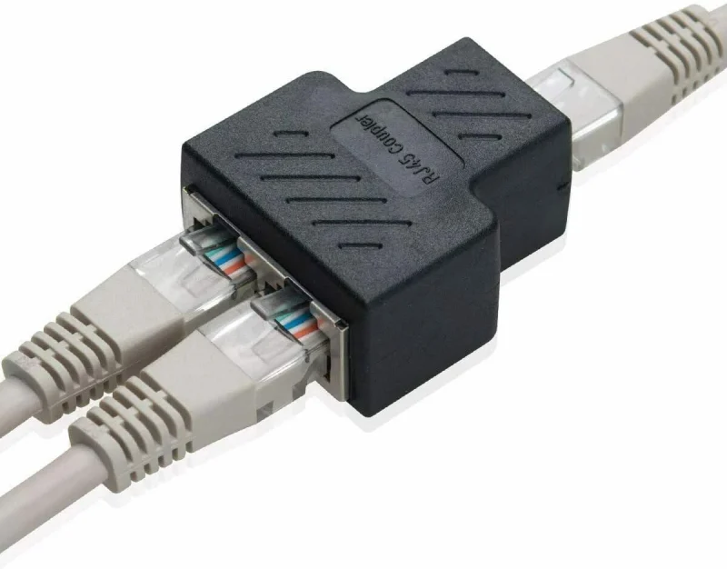 Adaptador Splitter RJ45 Ethernet 1 a 2 Expansor
