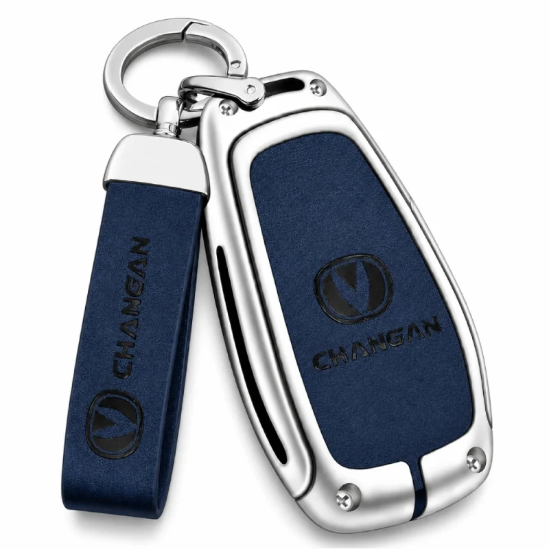 Funda Protectora de Cuero con Metal para Llave de Autos Changan