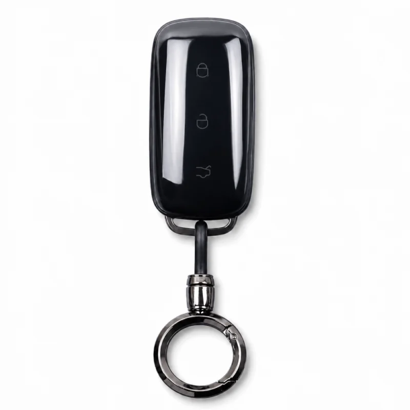 Funda Protectora de TPU Transparente con Llavero para Llave de Autos Geely
