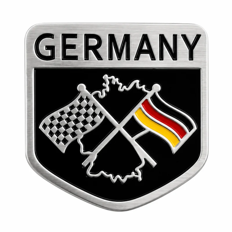 Insignia Emblema de Alemania Racing para Autos Universal