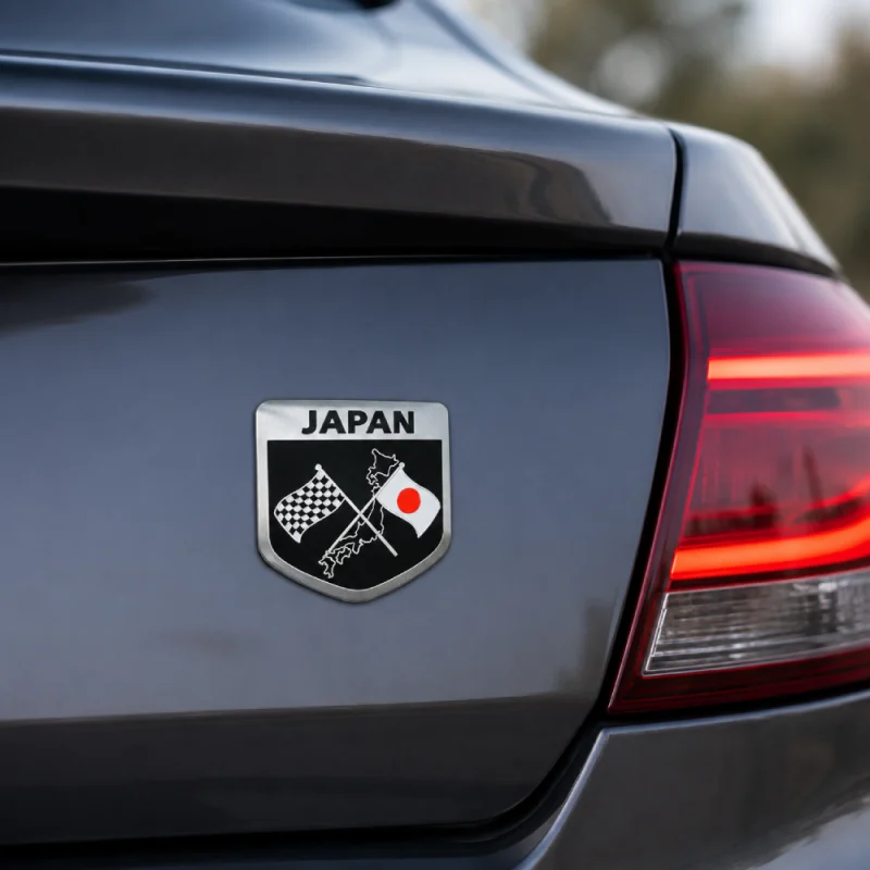 Insignia Emblema de Japón Racing para Autos Universal
