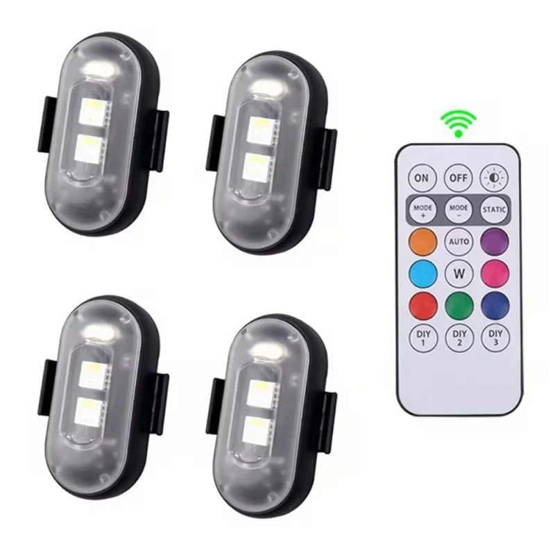 Luces Led Recargables para Interior de Autos Pack x4