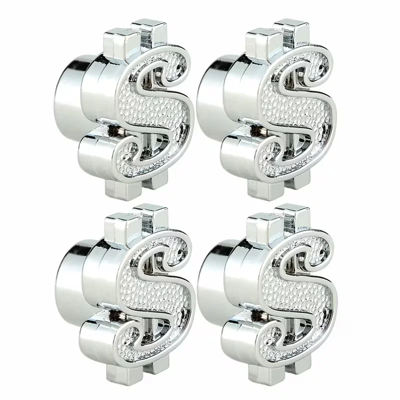 Tapones De Válvula Para Ruedas Signo de Dolar x4 Unidades