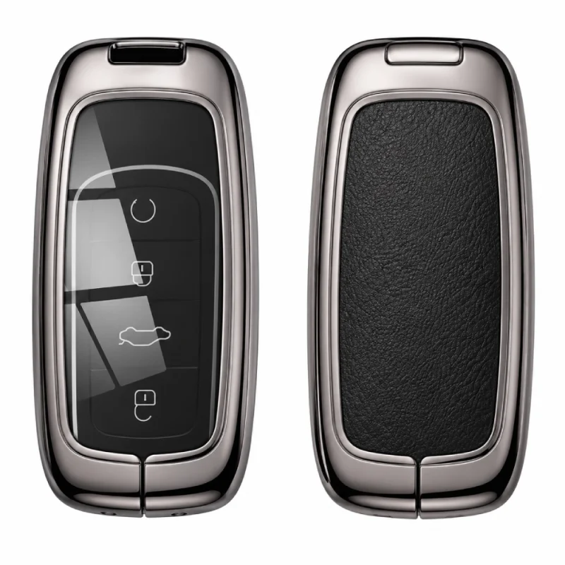 Funda Protectora de Cuero con Metal para Llave de Autos Chery y Omoda