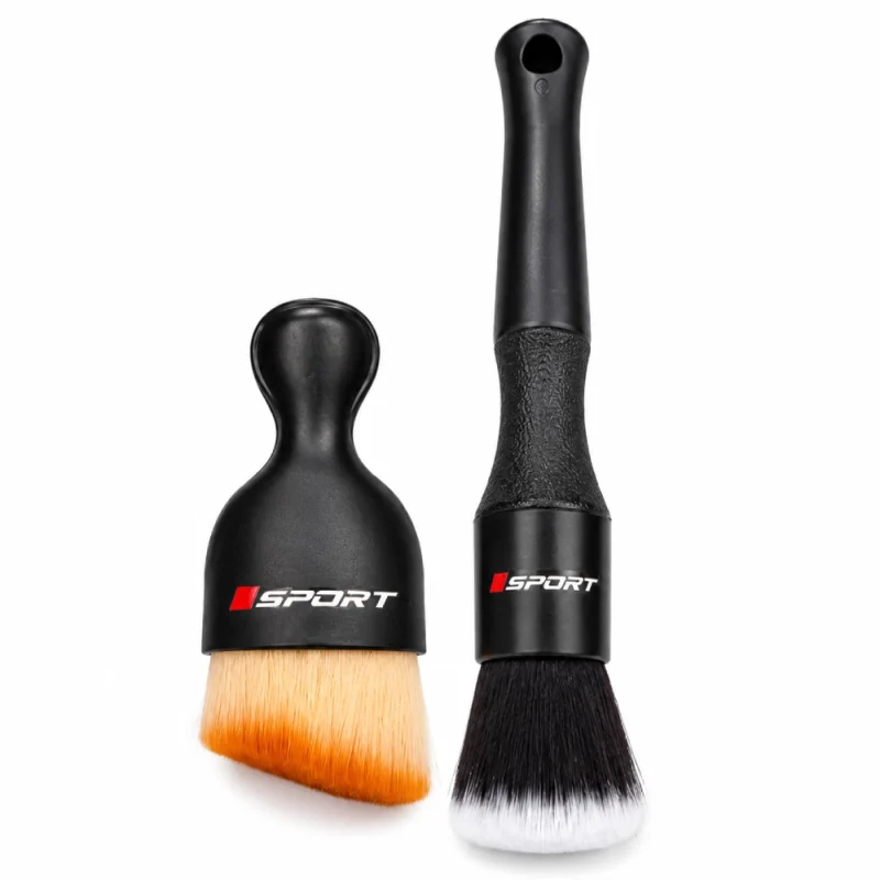 Kit de 2 Cepillos Sport Suaves para Limpieza Interior de Autos