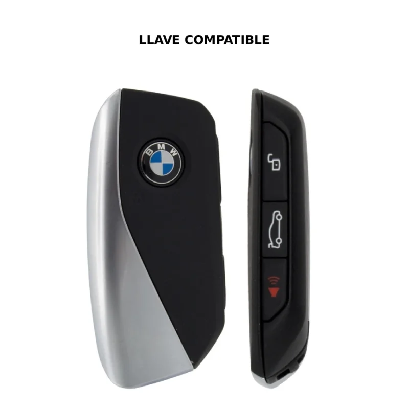 Funda Protectora de Cuero con Metal para Llave de Autos BMW