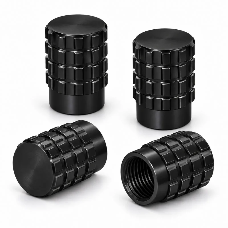 Tapones De Válvula Para Ruedas Aluminio Engranaje x4 Unidades